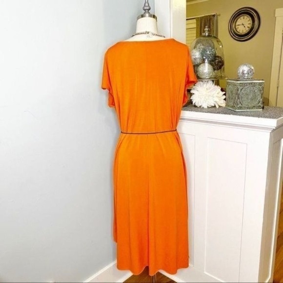 Lane Bryant Orange Tassel Belt Dress 18 20 Nwt - Picture 7 of 11